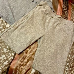 Gray jogging pants